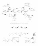 Controls Governor Spring Diagram and Parts List for 350442-0001-01  Briggs and Stratton Engine